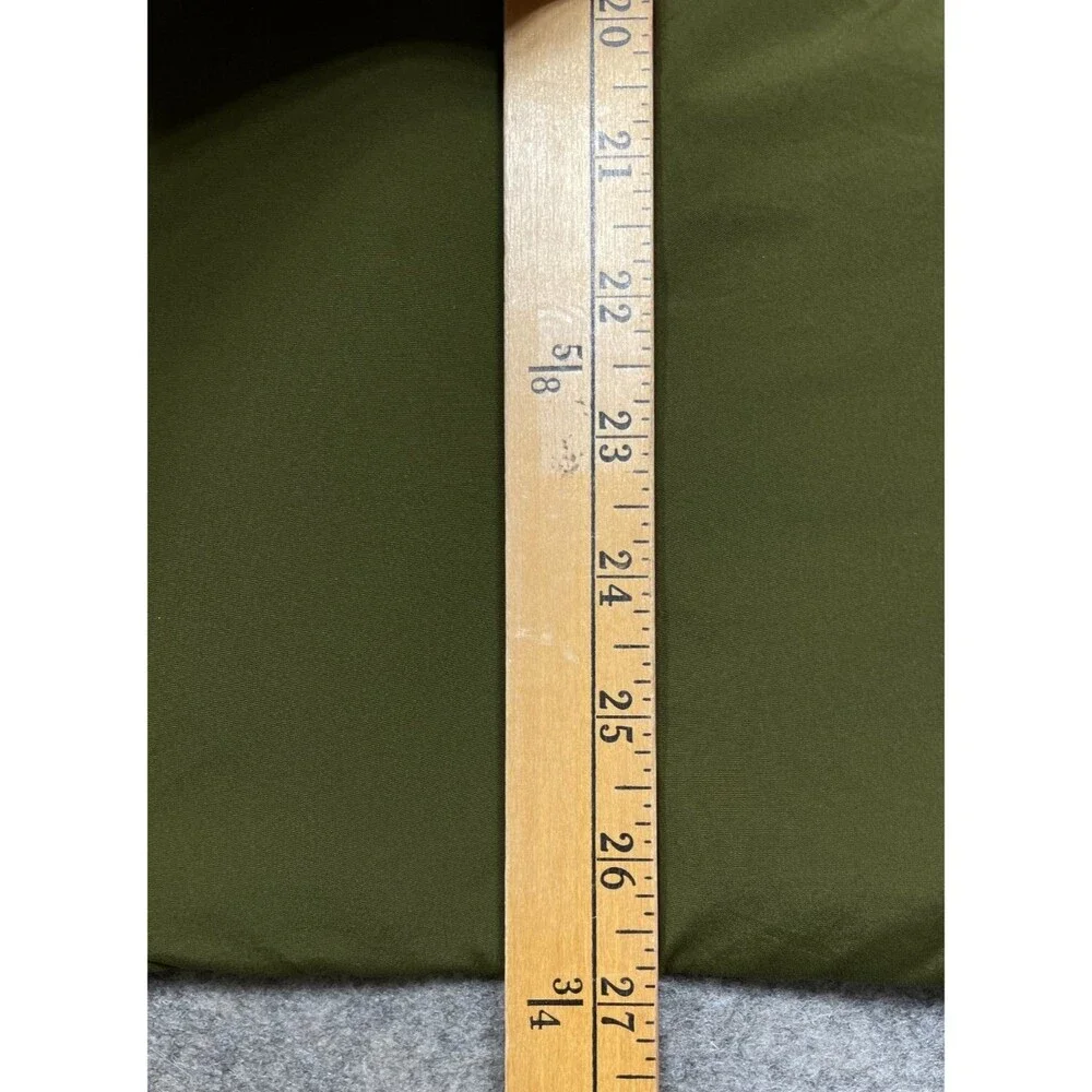 Lululemon Down For It All Hoodie Jacket Mens L Green Hooded Quilted Puffer Zip